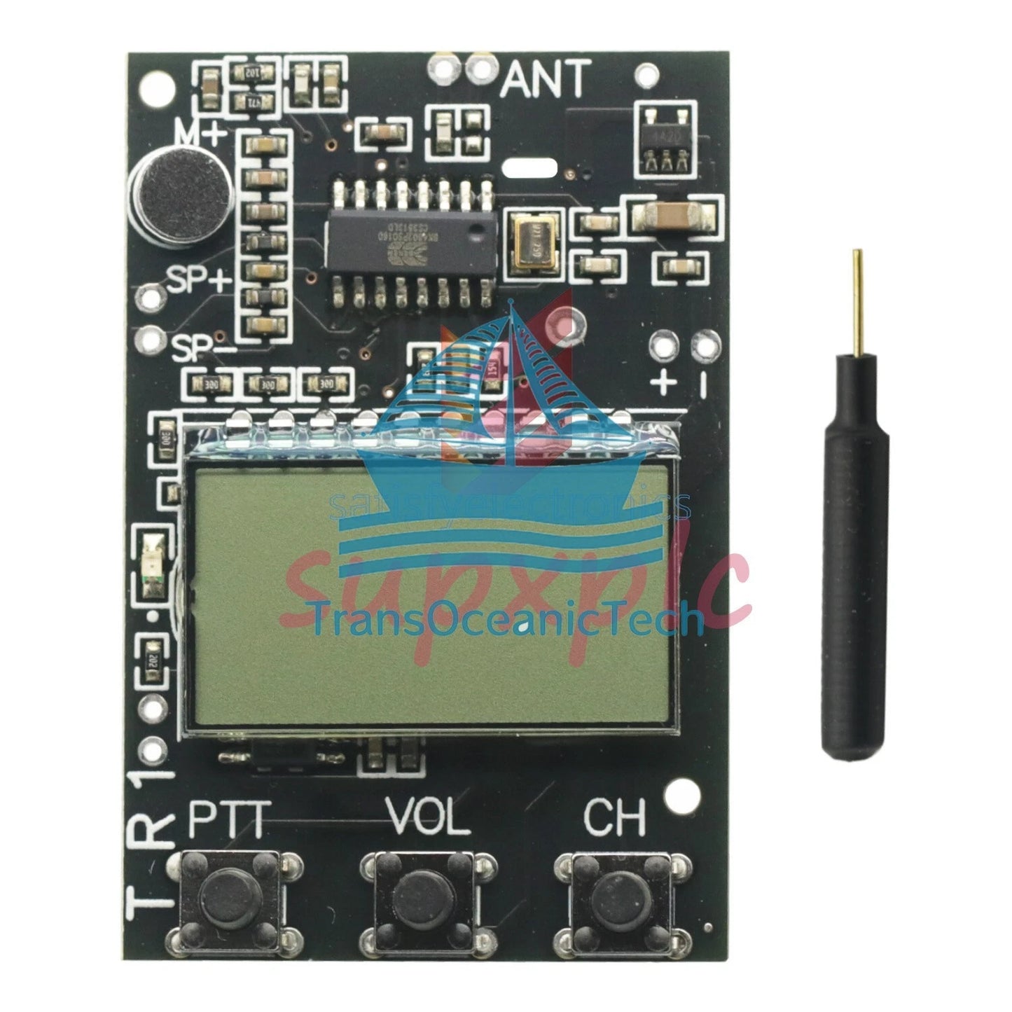 For 27-480MHz FM Walkie Talkie Transceiver All-in-One FM Transmitter Receiver