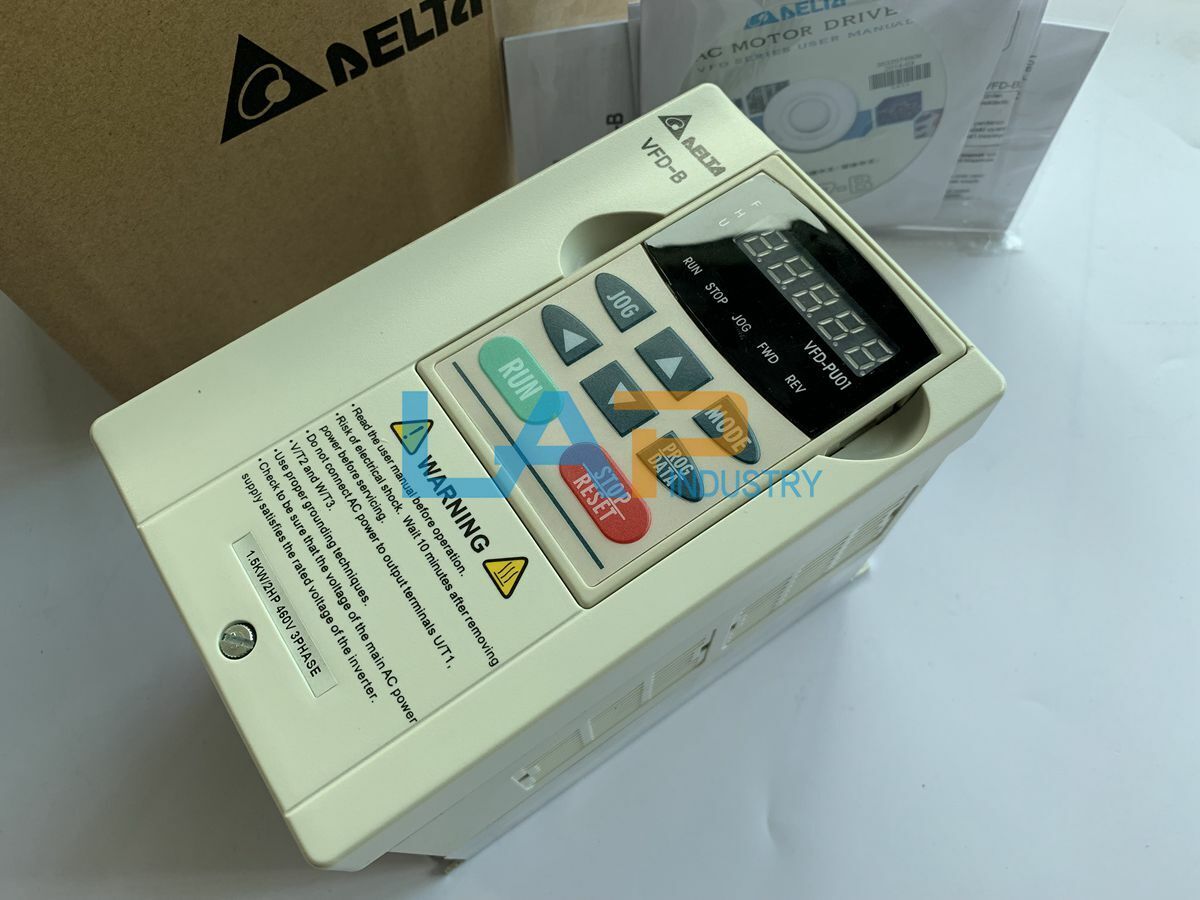 new 1PCS For DELTA Inverter VFD015B43A 3PH 380-480V 5.7A50/60Hz - DELTA CONTROLS