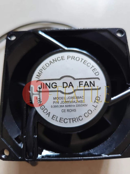 1 PCS JING DA FAN JD8038AC P/N JD8038A2HsL AC220V 8038 8CM 2 wire cooling fan