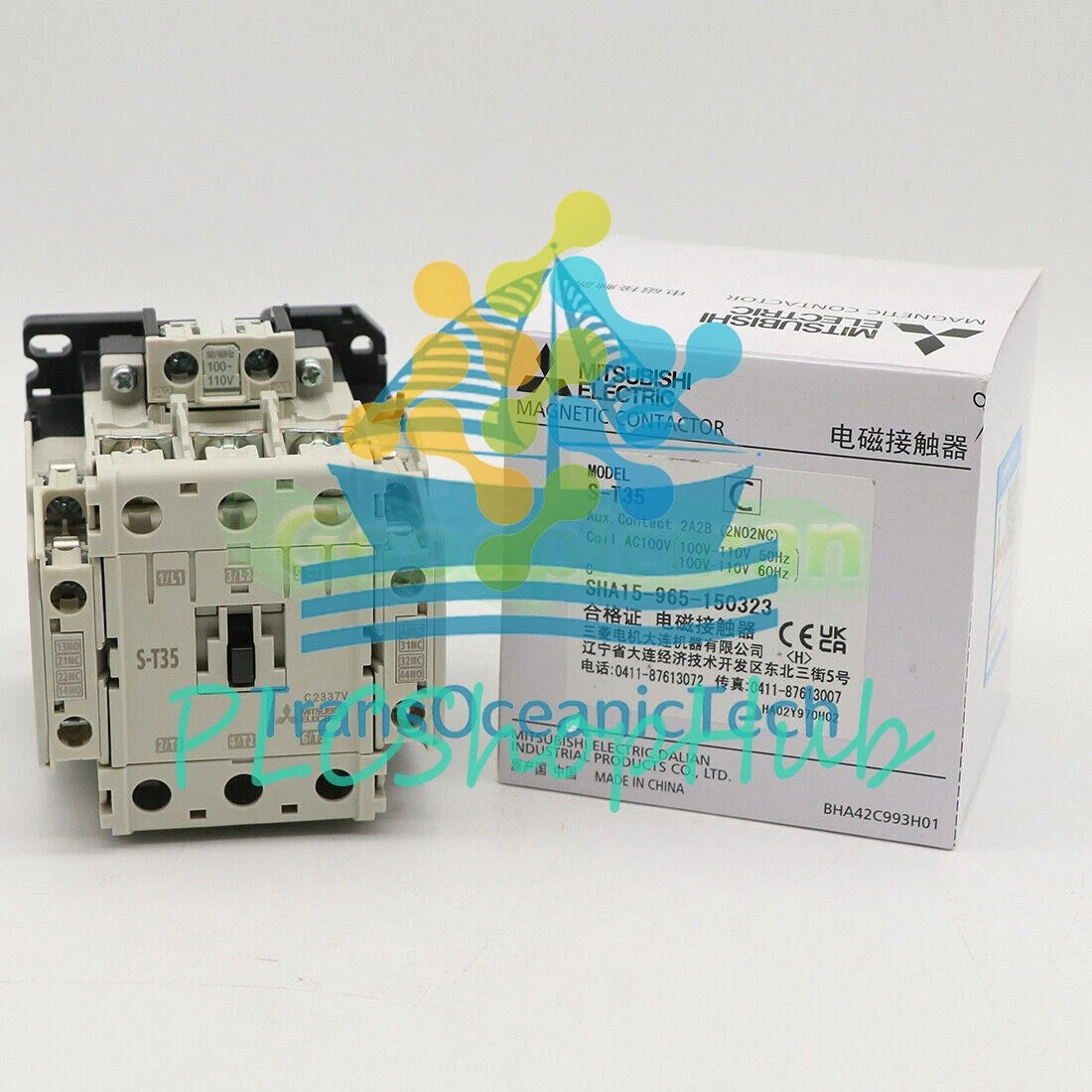 MITSUBISHI S-T35 AC100V2A2B S-T35 Contactor 100 VAC Coil 3Ph 4C 1Pcs/