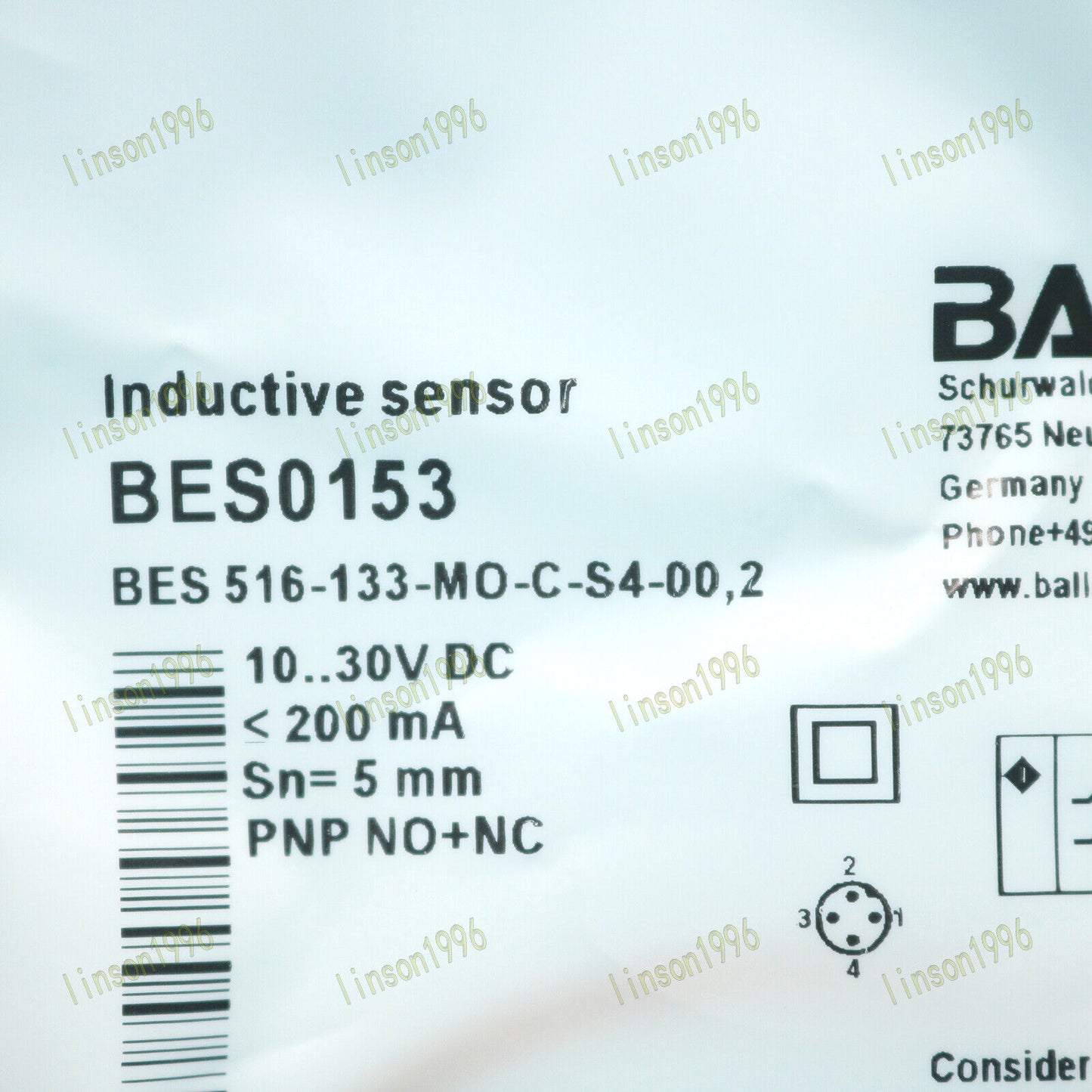 1PC BALLUFF Proximity Switch BES 516-133-MO-C-S4-00 Fast Delivery - BALLUFF