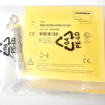 TURCK NI6U-EG08-AP6X-H1341 Proximity Switch Sensor - Smart Proximity Switch | 100% reliable | 3m detection range | compatible with NI-Link | perfect for security systems - TURCK