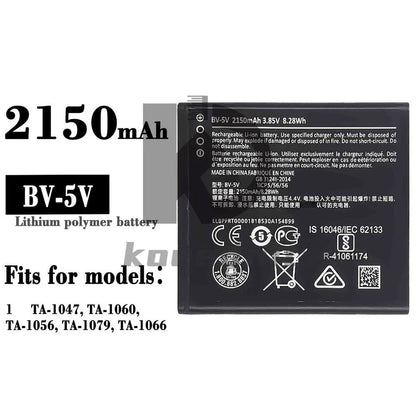 1PC For 1 BV-5V TA-1047 TA-1060 TA-1056 TA-1079 TA-1066 Replacement Battery