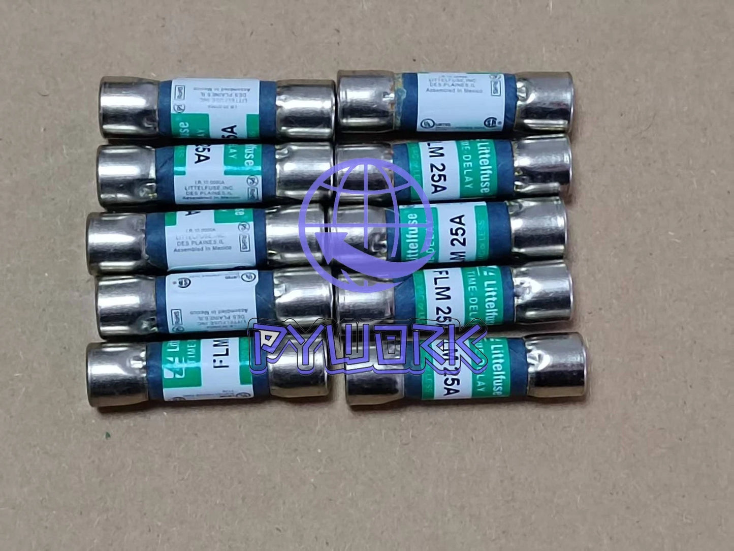10PCS/box for Littelfuse FLM-25 FLM25 FLM 25A 250Vac TIME-DELAY FUSE~