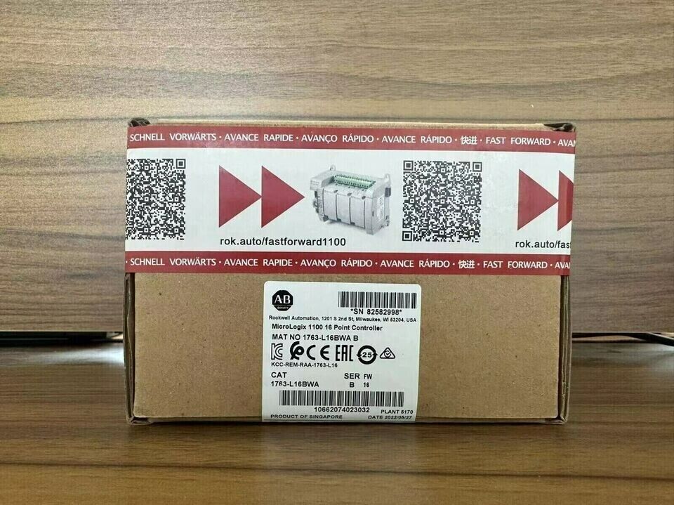 New Factory Sealed AB 1763-L16BWA MicroLogix 1100 16 Point Controller 1763L16BWA - KOEED