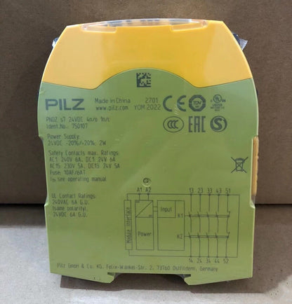 new 1PC PILZ PNOZ s7 24VDC safety relay 750107 - PILZ