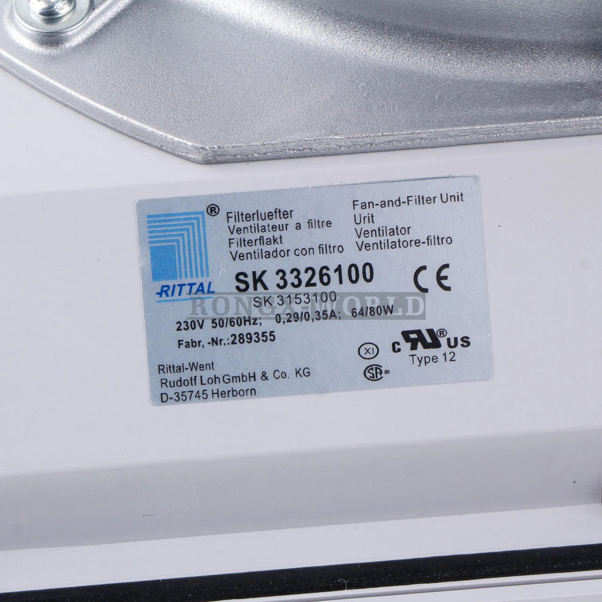 1PCS RITTAL SK3326100 Cabinet fan SK 3326100