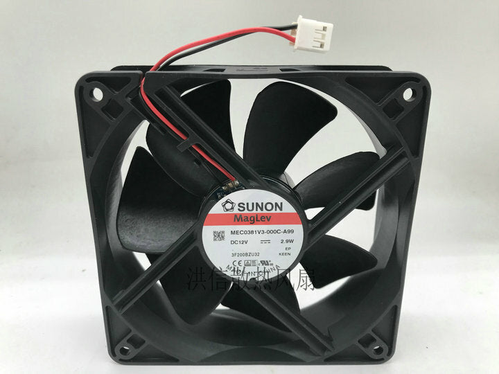 SUNON 12038 MEC0381V3-000C-A99 12V 2.9W silent cooling fan 12CM