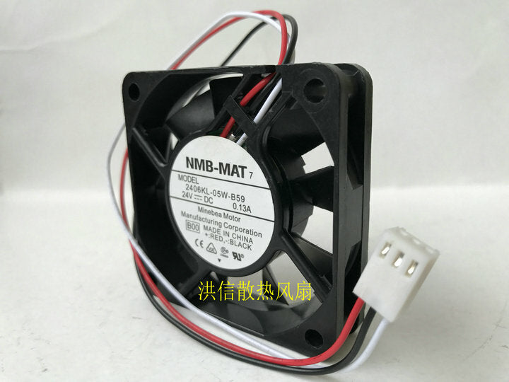 NMB-MAT 2406KL-05W-B59 24V 0.13A 60mm 6015 Inverter cooling fan 3pin