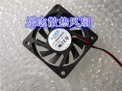 BAIKE MOTOR DB06010B12H 6010 DC12V 0.22A 2-Wire Inverter Cooling Fan