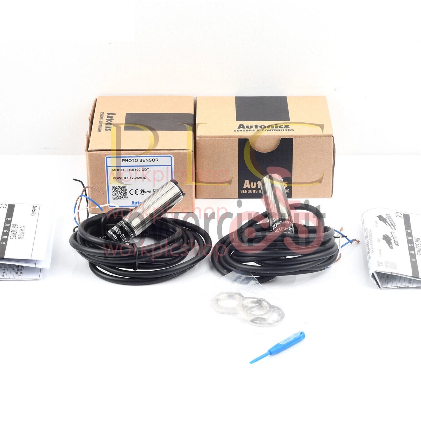 Autonics BR400-DDT Photoelectric Sensors Cylindrical Type NPN 1PCS