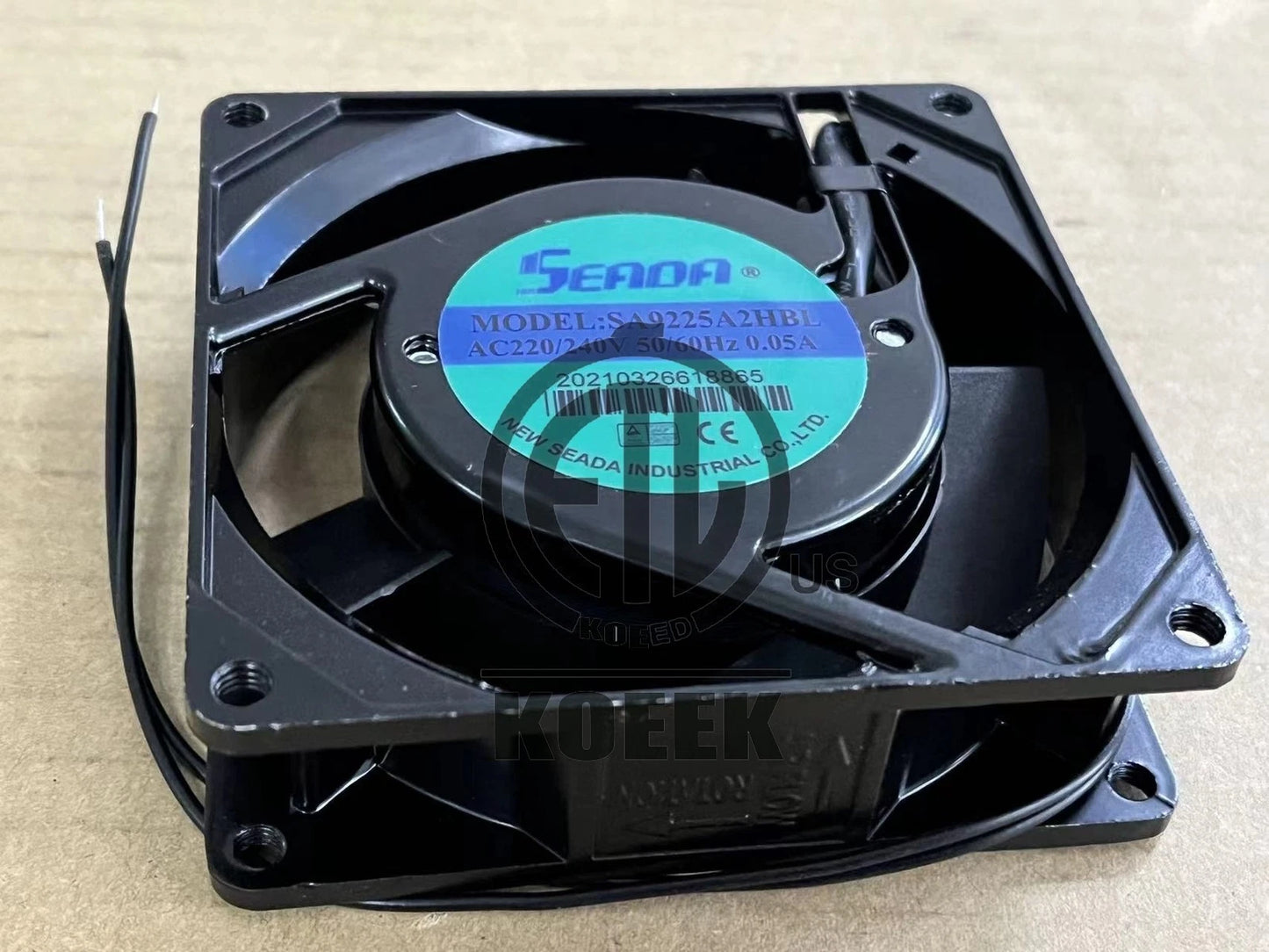 1 PCS SEADA Axial flow Fan SA9225A2 HBL AC 220V 9225 9CM 2 wire