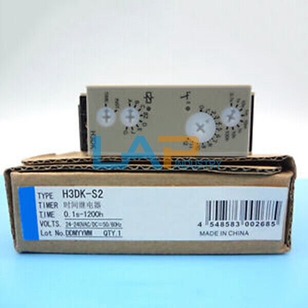 OMRON Time Relay H3DK-S2 24-240VAC/DC 0.1s-1200h Durable Timer - OMRON