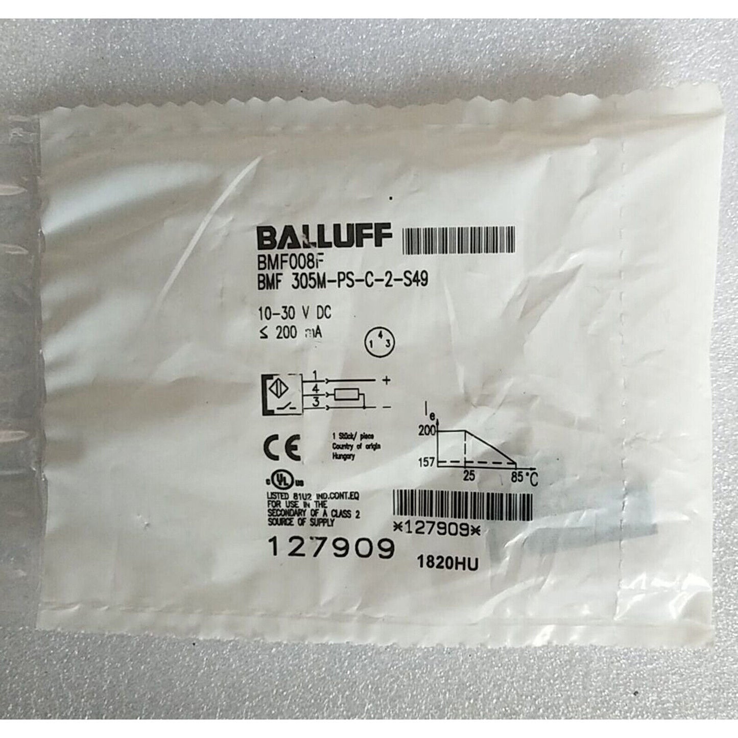 new 1PC BALLUFF Proximity Switch BMF 305M-PS-C-2-S49 - KOEED