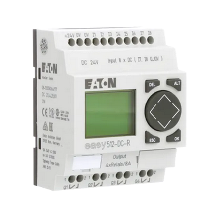 Logic Module EASY512-DC-R Controller 24VDC Supply - EATON MÖLLER CONTROLLER