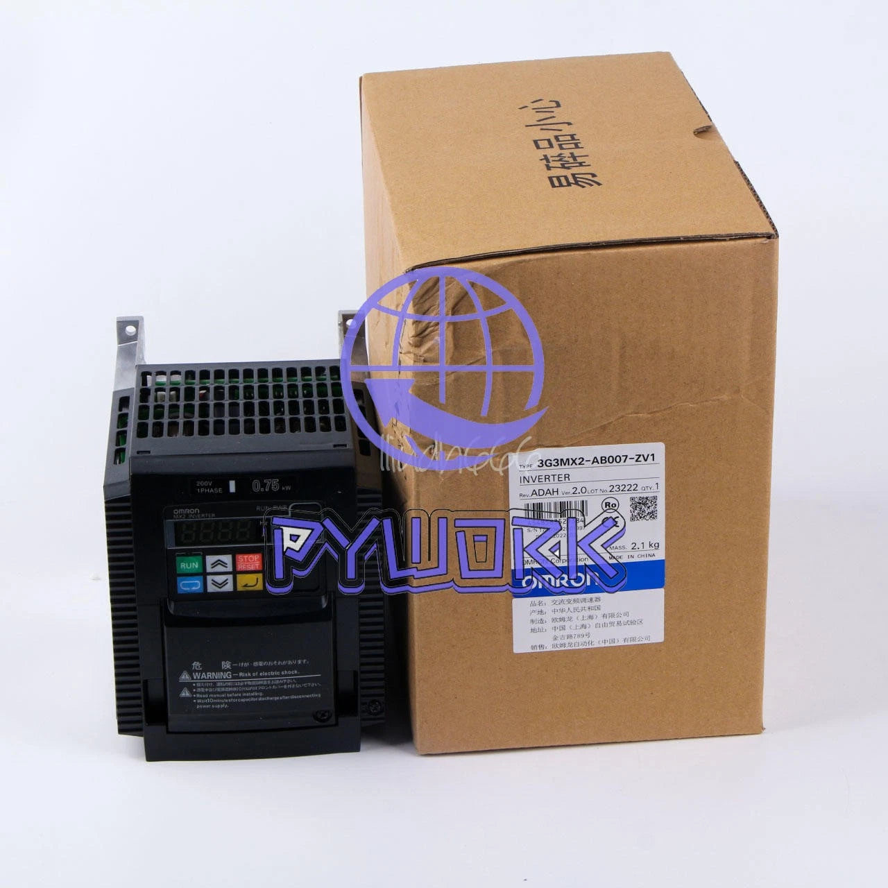 1Pcs Omron 3G3MX2-AB007-ZV1 3G3MX2-AB007-ZV1 Inverters 0.75kw