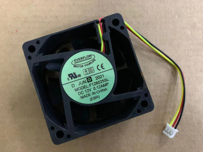 new EVERFLOW F126025SL 12V 0.12AMP 6025 PWM 6CM Main Box CPU Cooling Fan 3-wire
