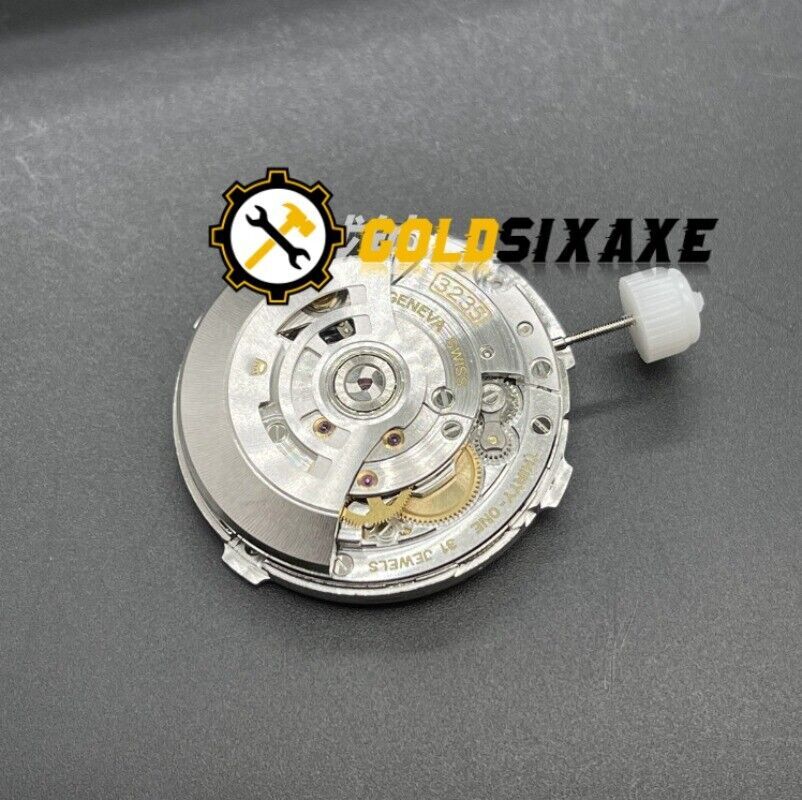 Movement submariner water ghost blue hairspring Replacement Large Wide date 3235