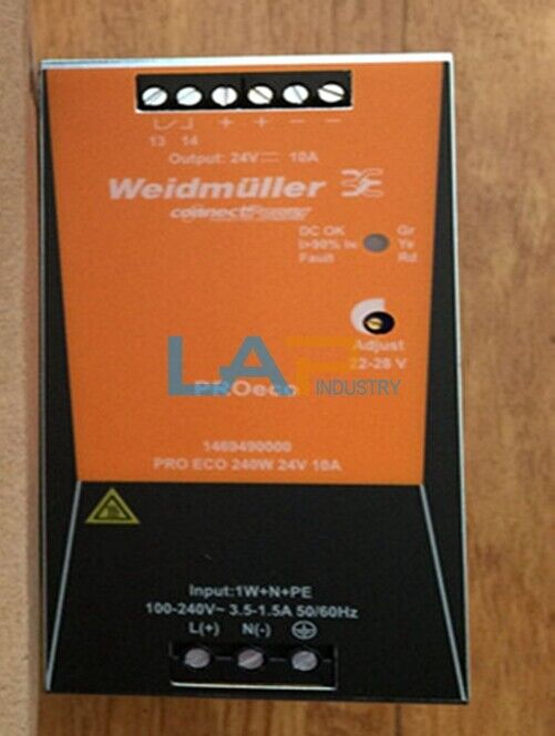 Weidmuller PRO ECO 240W Power Supply 24V 10A - Model 1469490000 - WEIDMULLER
