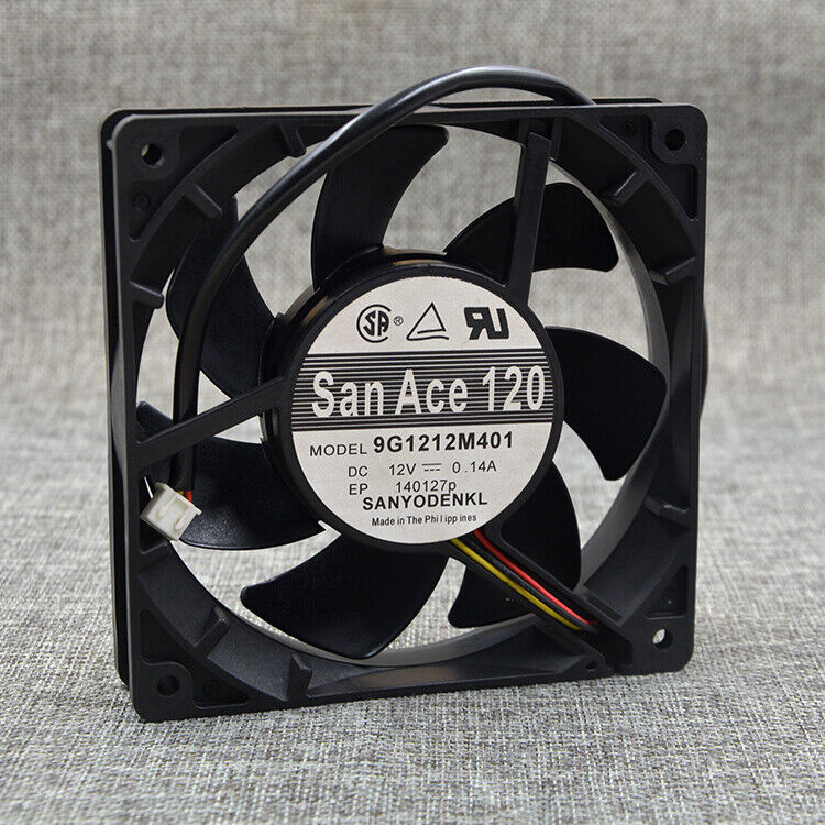 new 1pcs SANYO 9G1212M401 12CM 0.14A 12025 mute double ball fan - SANYO