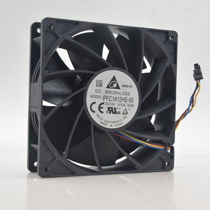 1pcs Delta PFC1412HE-00 12v 9.00A 14038 14CM E10 server fan