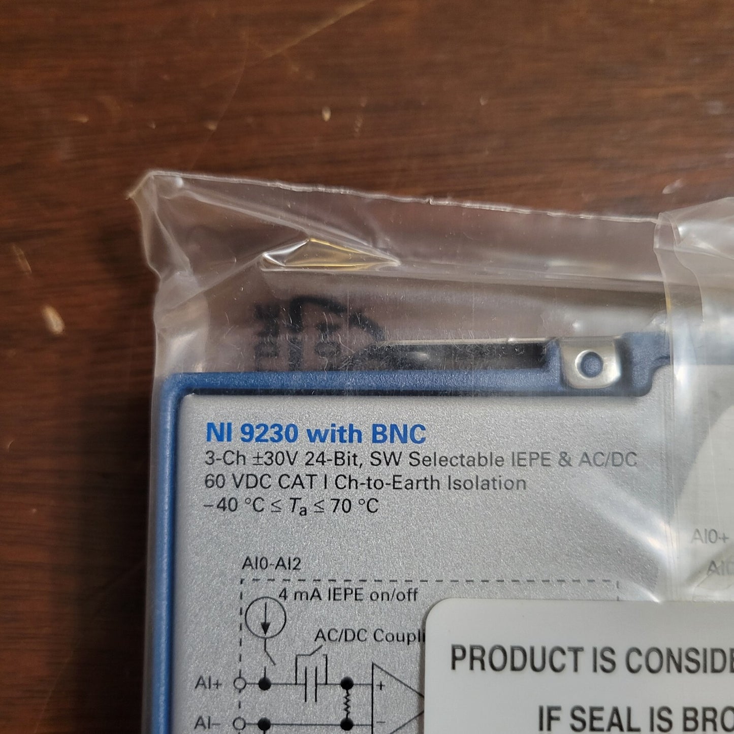 new National Instruments NI-9230 C Series 3-Channel Sound and Vibration Input Module