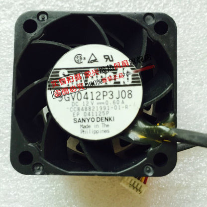 Sanyo 9GV0412P3J08 12V 0.60A 4CM 4028 4-wire cooling fan