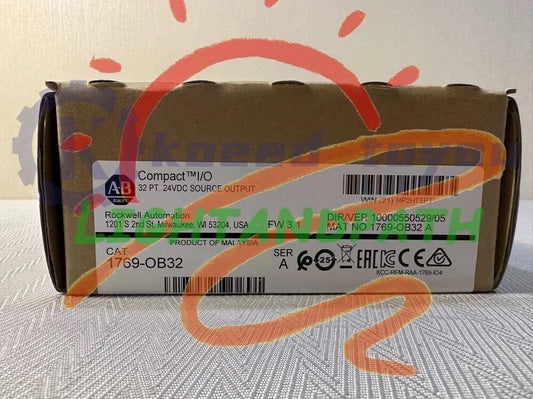 1PC Allen-Bradley 1769-OB32 SER A CompactLogix 32 Pt 24VDC D/O Module #Li