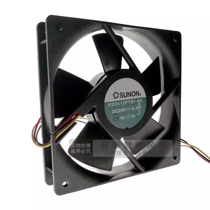 SUNON KD2412PTB1-6A 12025 DC24V 5.3W 12CM 2-Wire Inverter Cooling Fan