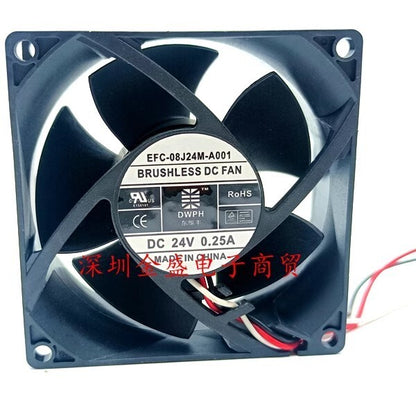 DWPH EFC-08J24M-A001 8032 DC24V 0.25A 8CM 2-Wire Inverter Cooling Fan