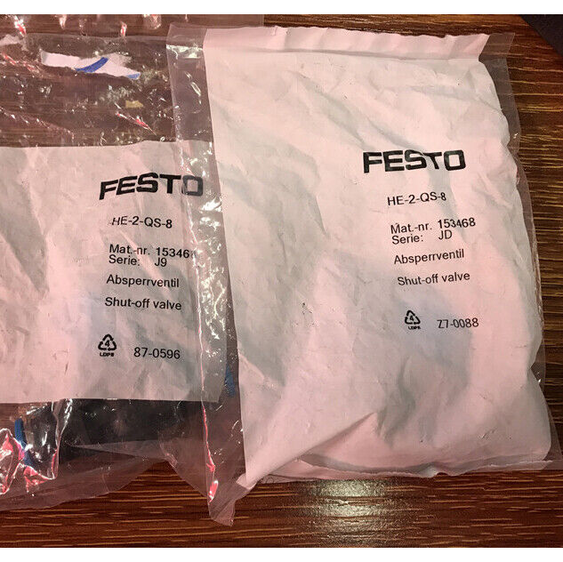 Festo HE-2-QS-8 153468 Shut-off Valve Fast - FESTO