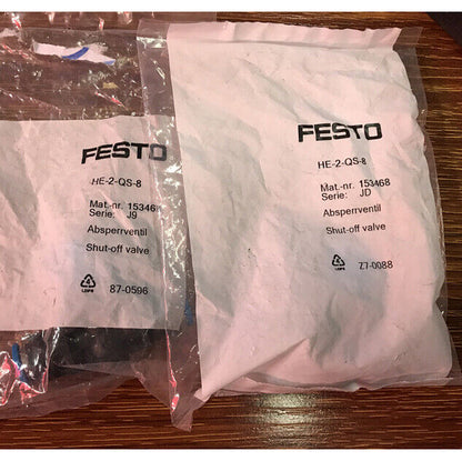 Festo HE-2-QS-8 153468 Shut-off Valve Fast - FESTO