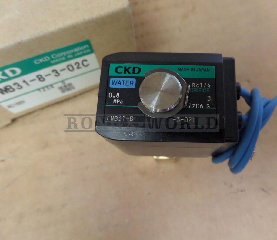 new 1PCS CKD Solenoid Valve FWB31-8-3-02C FWB318302C NPT 110V Coil - CTD
