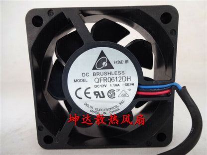 new 1pcs DELTA QFR0612DH 1.10A 12V 6CM cooling fan
