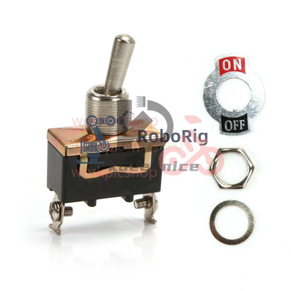 5PCS E-TEN1021 2-Pin Toggle Flick Switch SPST ON-OFF Car Dash Light Metal
