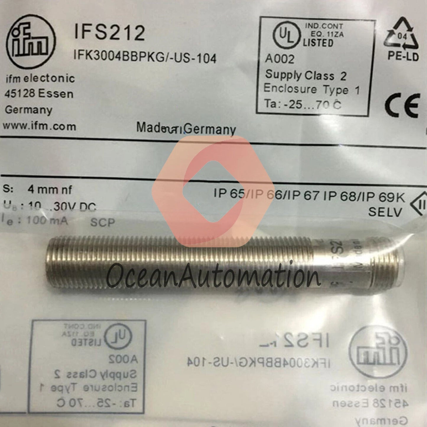 IFM IFS212 Inductive Proximity Sensor