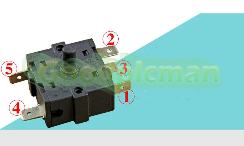 1X 5 pins 4 positions Rotary switch Little Sun Heating the Room Electric heater