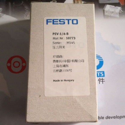 FESTO Pressure Switch PEV-1/4-B 10773 ONE Year New - FESTO