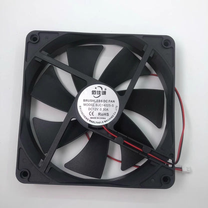 1PCS BJC14025S DC12V 0.30A 2-Wire Silent Cooling Fan