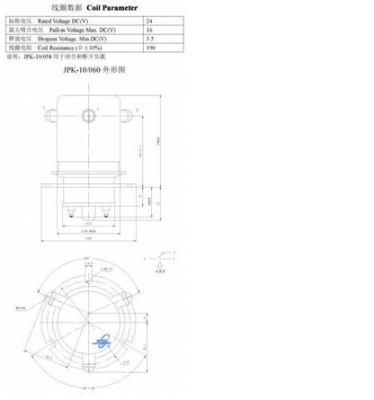 new JPK-10/060 15KV 75A DC24V COM ceramic high voltage vacuum relay - JPK