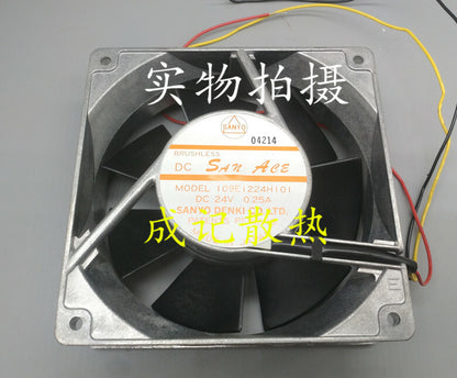 1pcs SANYO 109E1224H101 DC24V 0.25A 120 * 120 * 38mm aluminum frame fan