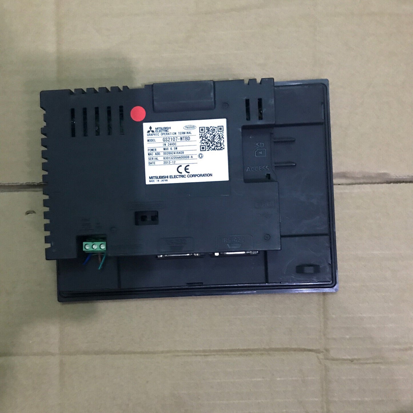 used ONE Mitsubishi touch screen GS2107-WTBD GS2107WTBD with tested features - ONE MITSUBISHI