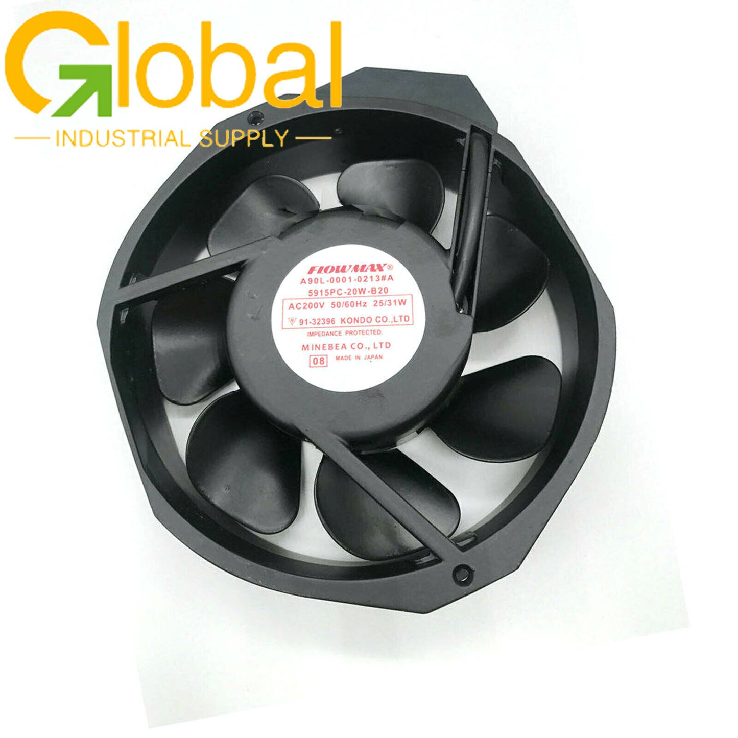 new In Box FLOWMAX A90L-0001-0213#A 5915PC-20W-B20 Axial Fan AC200V - FLOWMAX