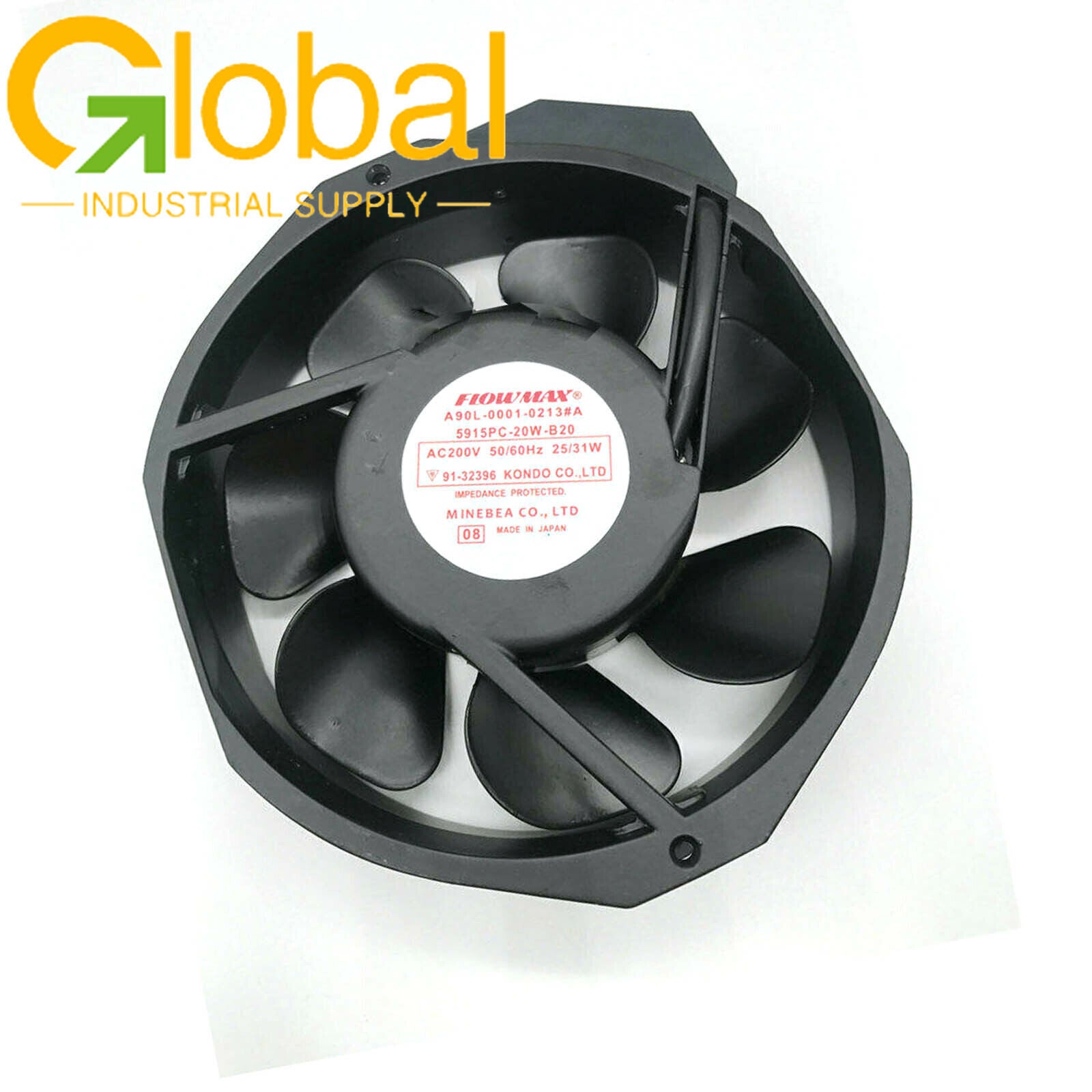 new In Box FLOWMAX A90L-0001-0213#A 5915PC-20W-B20 Axial Fan AC200V - FLOWMAX