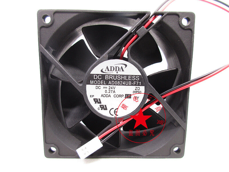 ADDA AD0824UB-F71 24V 0.27A 8032 8CM Cooling Fan