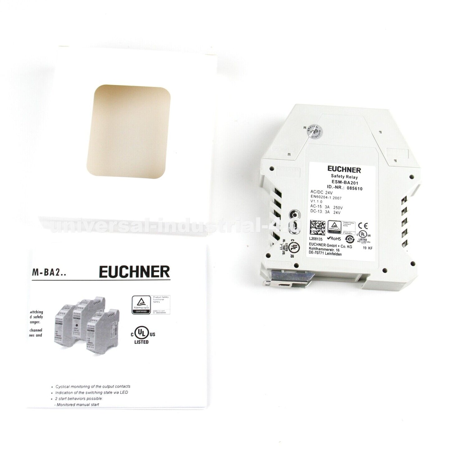 Safety Relay ESM-BA201 EUCHNER – New Safety Relay ESM-BA201 by EUCHNER - EUCHNER