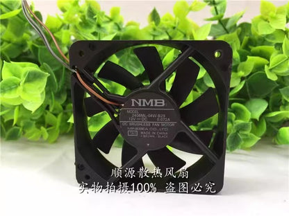 NMB 2406ML-04W-B20 DC12V 0.072A 60*60*15MM 3-Wire Dual Ball Cooling Fan