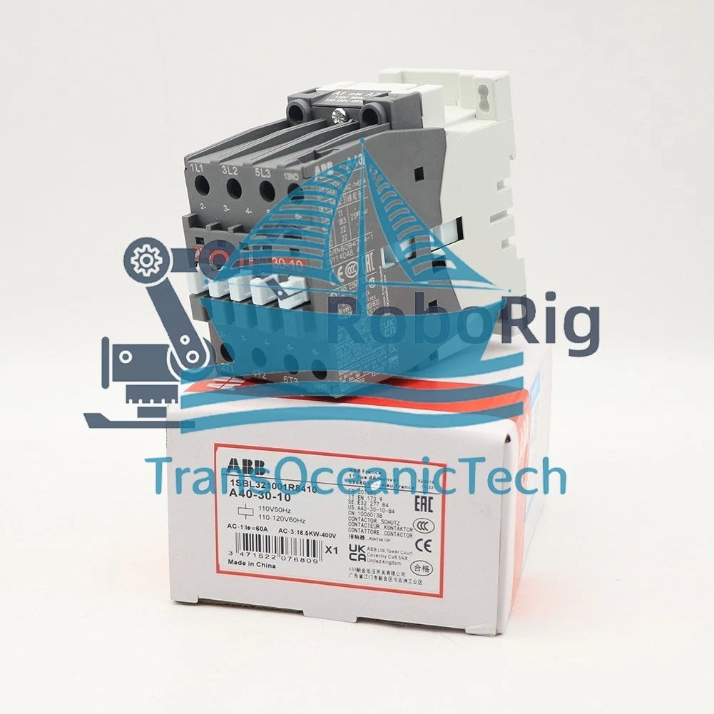1PCS ABB A40-30-10 Contactor 110V50Hz/110-120V60Hz 1SBL321001R8410