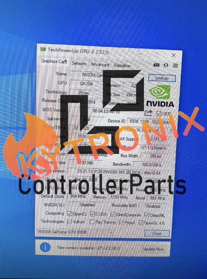 Nvidia GeForce GTX880M Graphics N15E-GX-A2 8Gb GDDR5 Alienware Laptop