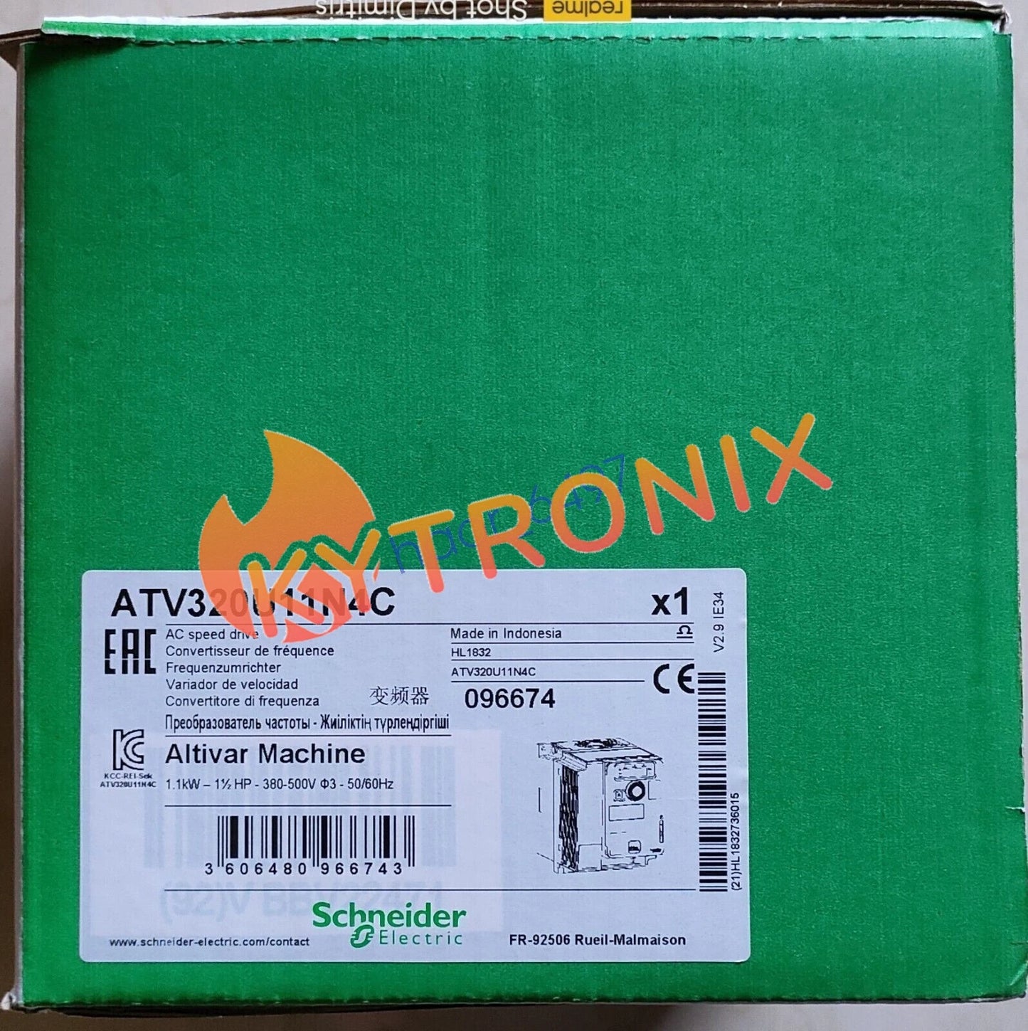 ATV320U11N4C 1.1KW AC Speed Drive